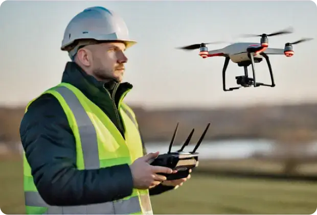 a professional man flying a drone (1)